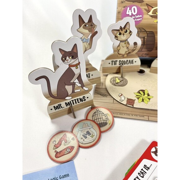 Cat Crimes "Who's to Blame Logic Game" by Think Fun Board Game Complete - Picture 6 of 12